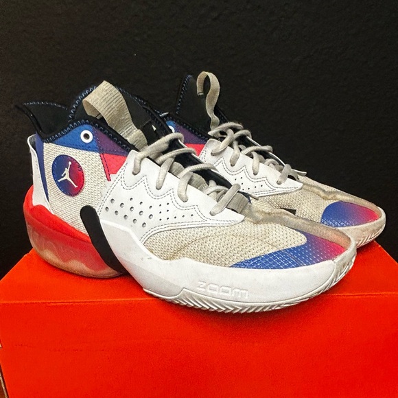 Jordan Other - Nike Jordan React Elevation PF 'White Infrared Royal' Sz 8.5